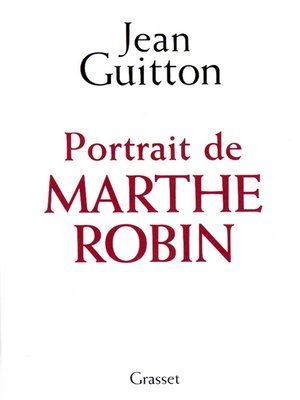 cover image of Portrait de Marthe Robin